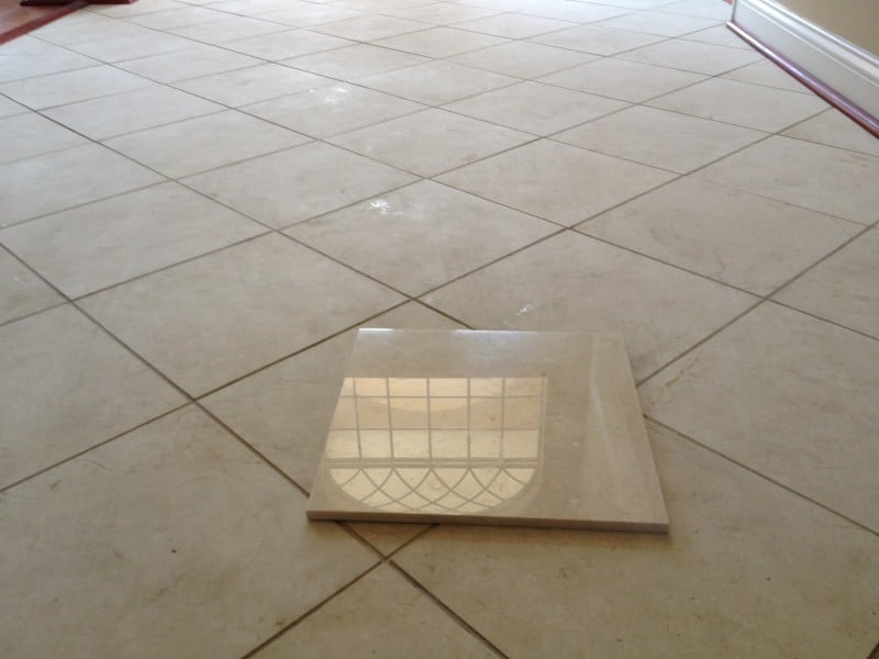 Acid etched before photo Fabric & Tile Masters