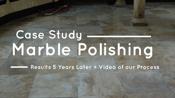Marble polishing results after 5 years in ponte vedra